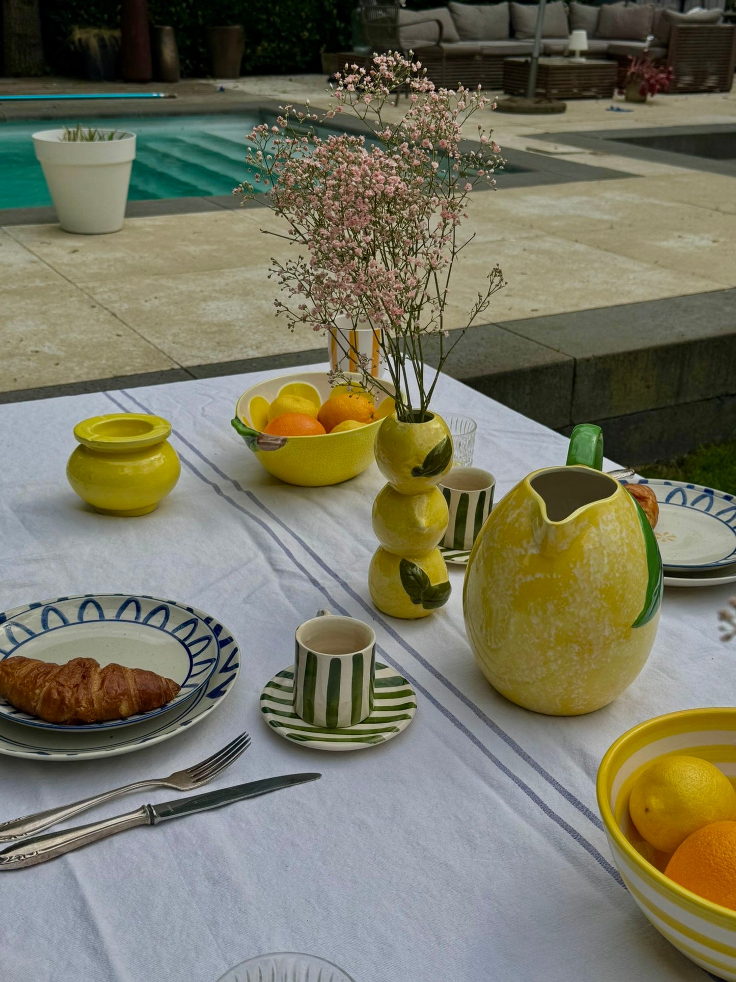 Zomers palm | Dinerbord