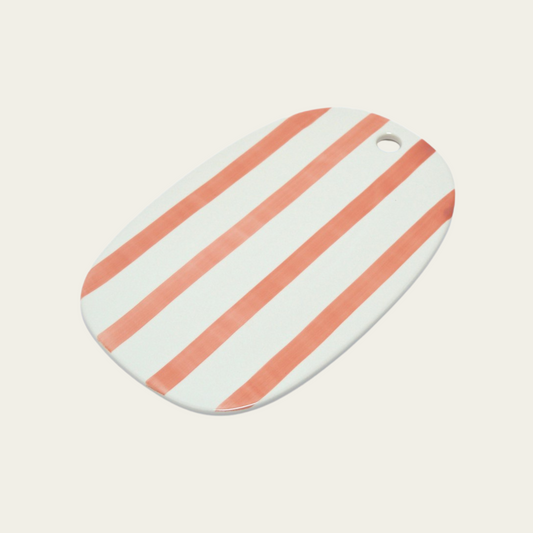 Roze met wit gestreept | Serveerplank
