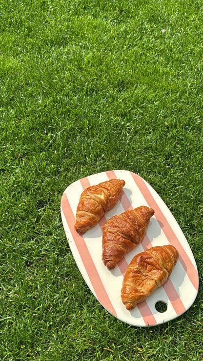 Roze met wit gestreept | Serveerplank
